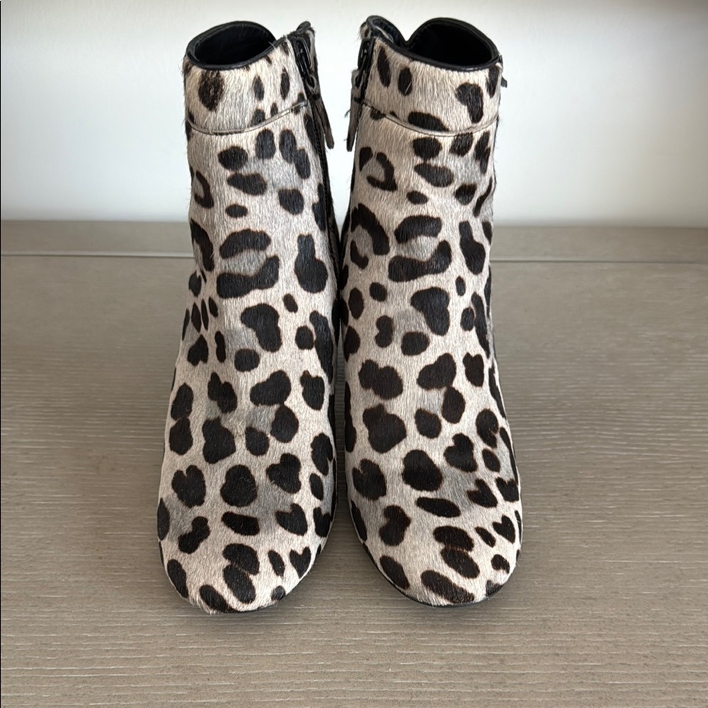 Cole Haan Black and Cream Ankle Booties